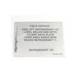 York - 035-08975-000 - Label Field Service R 123