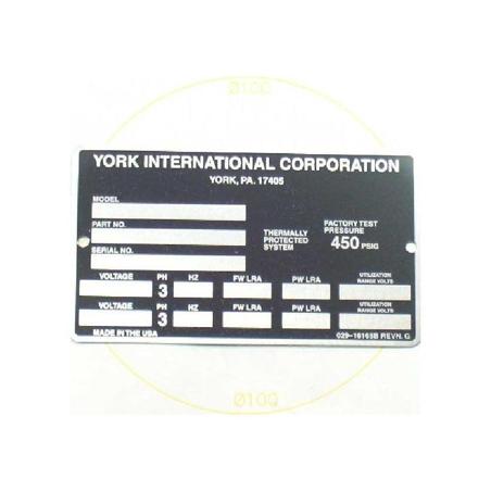 York 029-16165-000 - York - 029-16165-000 - Np Data J Compressor